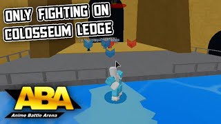 Only Fighting On Colosseum Ledge | Anime Battle Arena