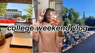 college weekend vlog @ unc chapel hill | starbucks, studying, self-care