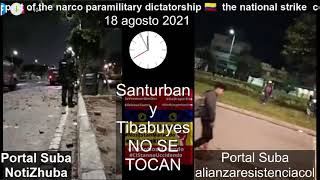 Protestas Colombia 18 agosto D1ctadura n4rcop4ram1litar #18A  #SOSColombia #CIDH #HRW