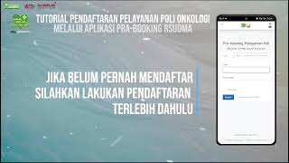 TUTORIAL PRA BOOKING ONLINE MELALUI APLIKASI PRA BOOKING RSUDMA