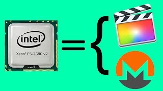 Xeon E5-2680 V2. Распаковка. Процессор для FCPX и XMR.