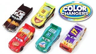 5 Color Changers Cars 2 Darrel Cartrip Tex Dinoco Lightning McQueen Rusteze Water Toys