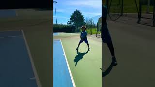 Tennis backhand drills for weight transfer 🎾