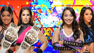 WWE2K22 NXT 2.0 LETHAL LATINAS VS ROXANNE PEREZ AND CORA JADE FOR THE NXT WOMEN TAG TITLES