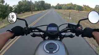 Riding a Honda rebel  300 on some  twisty roads