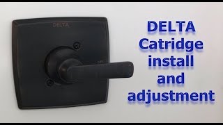 How to install and adjust a Delta Multi-choice shower valve cartridge