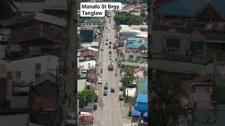 Manalo St. Brgy. Tanglaw Puerto Princesa City Palawan Philippines aerial view Drone Shot Footage