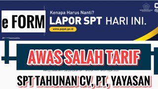 Terbaru Tarif PPH Badan Atau Perusahaan Saat Isi Eform SPT Tahunan 2022