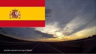 Driving in Spain - Sunrise, A-7 Autovia del Mediterráneo & N-340 Highway