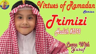 Hadith on virtue of Fasting| Trimizi Hadith No.3598| Dua of Fasting person