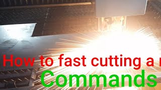 How to fast cutting sheet metal commands