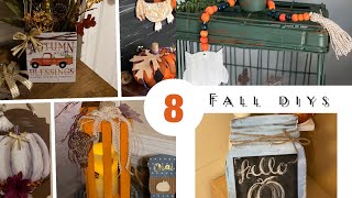 8 NEW Fall diy decor on a budget