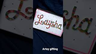 quilling name frame| #quilling #quillingart #quillingcard #quillingname #quillingnameframe #craft