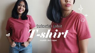 Jahit Kaos T-Shirt Sehari Jadi, Mudah Untuk Pemula ⭐