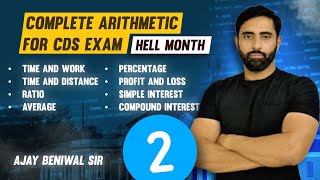 Complete Arithmetic Maths for CDS 2 2024 Exam Part 2 !!