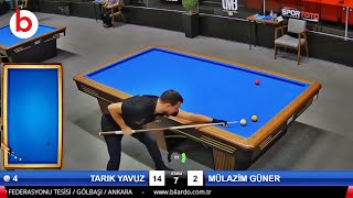 TARIK YAVUZ vs MÜLAZIM GÜNER | 3 Cushion Billiards Championship STAGE 2 -A- 2024 ANKARA