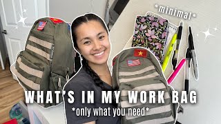 WHAT’S IN MY WORK BAG👩🏻‍🔬9-5 medical worker essentials