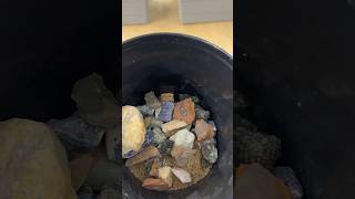 *ASMR* At-Home Crystal Mining Bucket Experience. #packingorders #crystals #canyoudigit