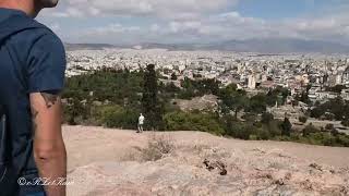 Pohľad zo skalného výbežku Areopagus Hill