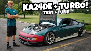 FIRST START + TEST DRIVE + TUNE + DRIFT! 300zx KA24de Turbo