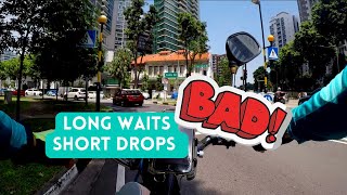 Deliveroo Ebike Rider / Lunch Shift at SGOT / $5 tip! / Short drops, long waits / Singapore