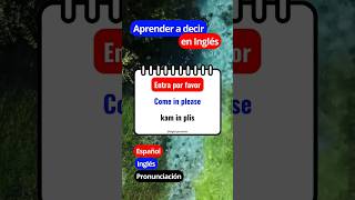 Frases básicas en inglés #ingles #shorts #aprendeingles