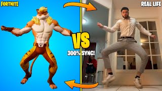 NEW FORTNITE DANCES in REAL LIFE! (Hugo Hilaire, What You Want, Line Dancin')