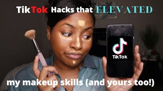 Tiktok hacks that improved my makeup skills! #tiktokhacks