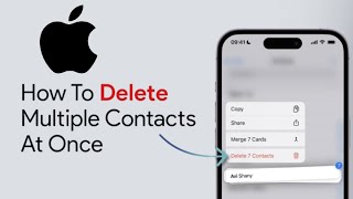 How To Delete Multiple Contacts At Once On iPhone!!  | Delete Multiple iPhone Contacts At Once!