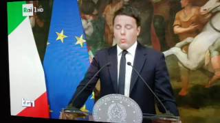 Renzi si dimette dopo risultato referendum costituzionale.