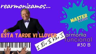 Armonía Funcional - Piano #30 B - MASTERCLASS! Rearmonizamos  Esta tarde vi llover (A. Manzanero)