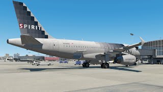 X-Plane 11 - Airbus A319 - Las Vegas to Burbank