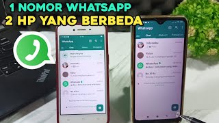 cara menggunakan 1 nomor untuk 2 akun  whatsapp di 2 hp yang berbeda