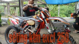 SETING INJEKSI KTM EXCF250||ANDRI BOHEL DIBIKIN PUSING CARI SETINGAN YANG PAS.