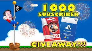 1000 SUB GIVEAWAY!!!