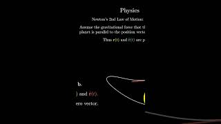 A Crucial Step to Prove Kepler's Laws of Planetary Motion #maths