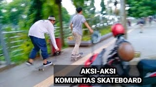 Komunitas Skateboard 'Unjuk Gigi' di Jln.Tegar Beriman Bogor