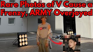 Rare Photos of V Cause a Frenzy, ARMY Overjoyed #bts #V  #Kim Teahyung #btsnews #BTSlatestupdates