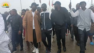 Lawyers Danstan Omari and Cliff Ombeta Arrive at the Pastor Ezekiel's New Life Church in Mavueni