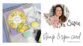 How to Use the Sizzix Stamp & Spin Tool to Create Wreaths | Stamping Tutorial Tim Holtz Distress Ink