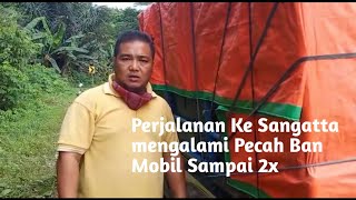 Ban mobil pecah  2x