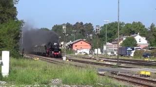 52 8195 durchfährt Neunkirchen am Sand mit Sonderzug nach Hof am 26.5.16