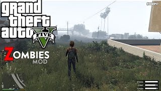 GTA V ZOMBIES MOD #2 - Continuação,Procurando Um Lugar Pra Ficar