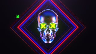 Skull Glitch Logo Reveal