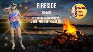 Fireside - Line Dance Demo