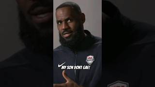 #lebronjames says "MY SON DONT GIVE A FUXK" #shorts #2024 #nba #basketball