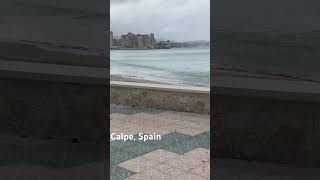 Gloomy Calpe, Spain. March 2024