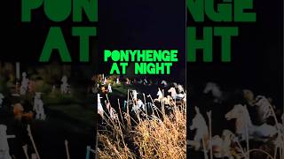 Ponyhenge at Night. Est. 2010. Located in Lincoln, MA, USA. #creepy #spooky #pony #ponyhenge