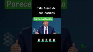 pedro Sánchez en el debate , un poco nervioso ....