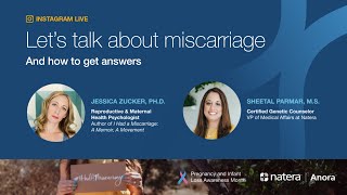 Let's Talk about Miscarriage Instagram Live